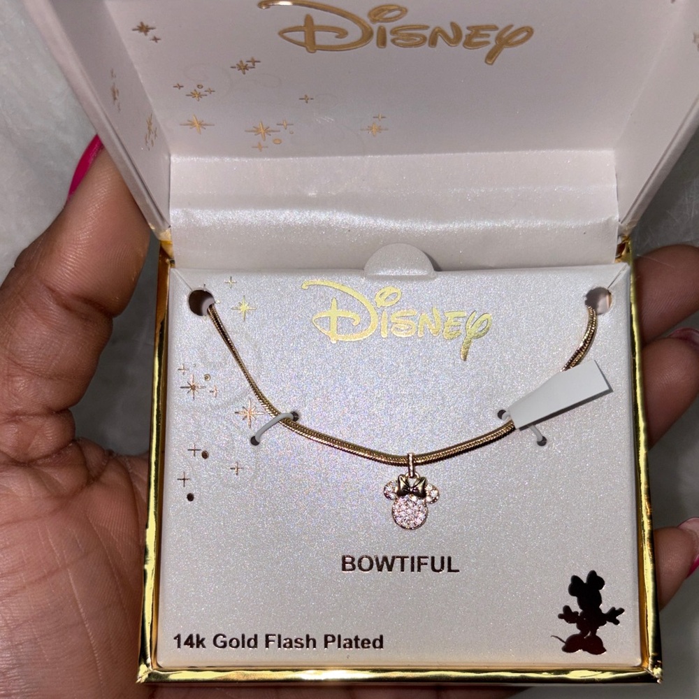 Disney Minnie Gold Bowtiful Necklace